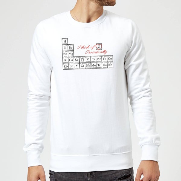 I Think Of You Periodically Pullover - Weiß
