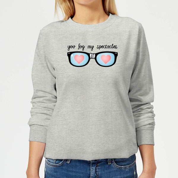 You Fog My Spectacles Frauen Pullover - Grau