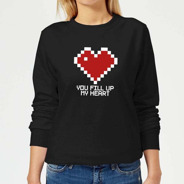 You Fill Up My Heart Women's Sweatshirt - Black