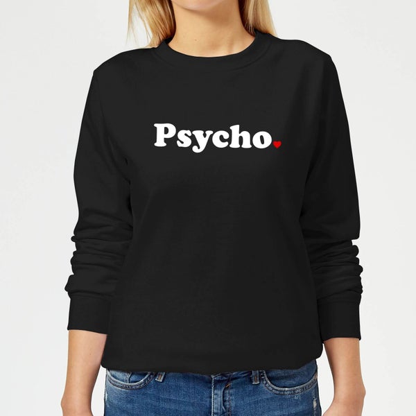 Sweat Femme Psycho Cœur - Noir