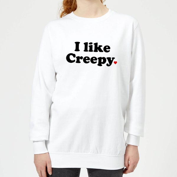 I Like Creepy Frauen Pullover - Weiß