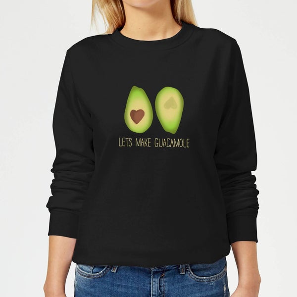 Lets Make Guacamole Frauen Pullover - Schwarz
