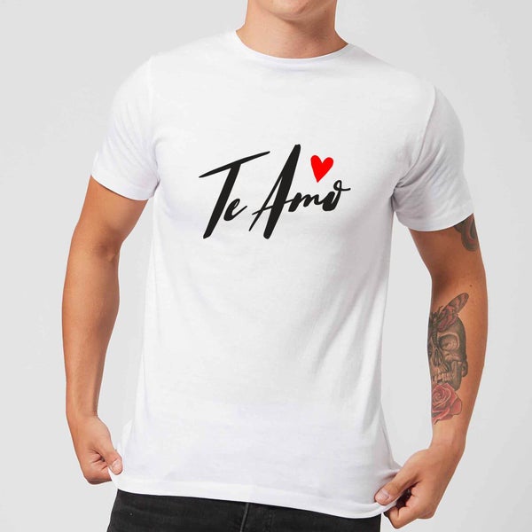 Te Amo Script T-Shirt - White