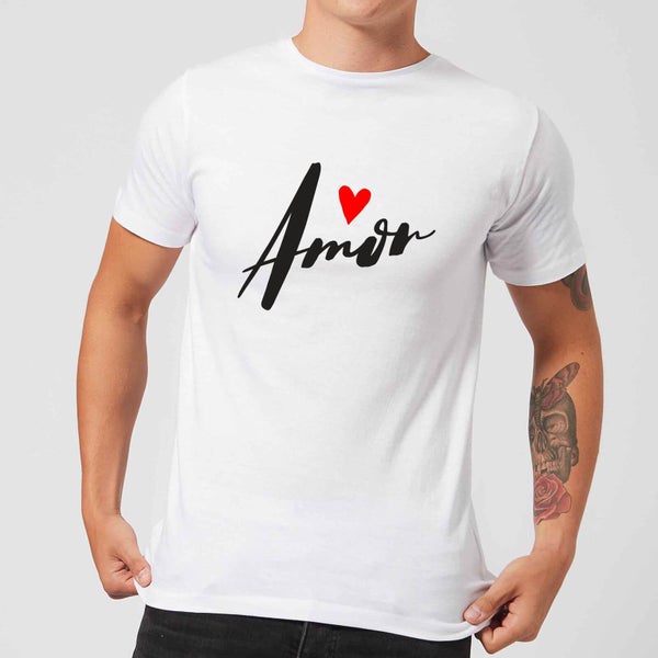 T-Shirt Homme Amor Cœur - Blanc