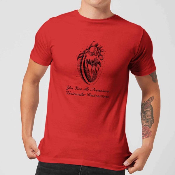 T-Shirt Homme Premature Ventricular Contractions - Rouge