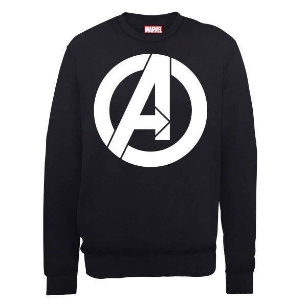 Marvel Avengers Assemble Simple Logo Sweatshirt - Black