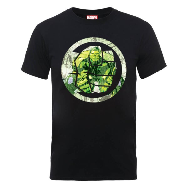 Marvel Avengers Assemble Hulk Montage T-shirt - Zwart