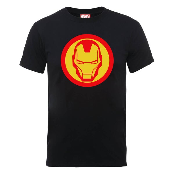 Marvel Avengers Assemble Iron Man Symbool T-shirt - Zwart