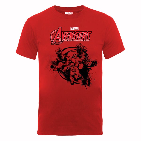 Marvel Avengers Team Burst T-Shirt - Rot