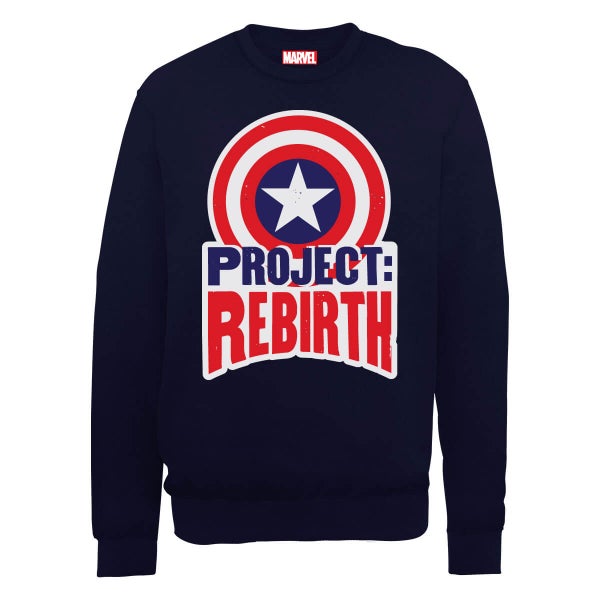 Marvel Avengers Assemble Captain America Project Rebirth Sweatshirt - Black