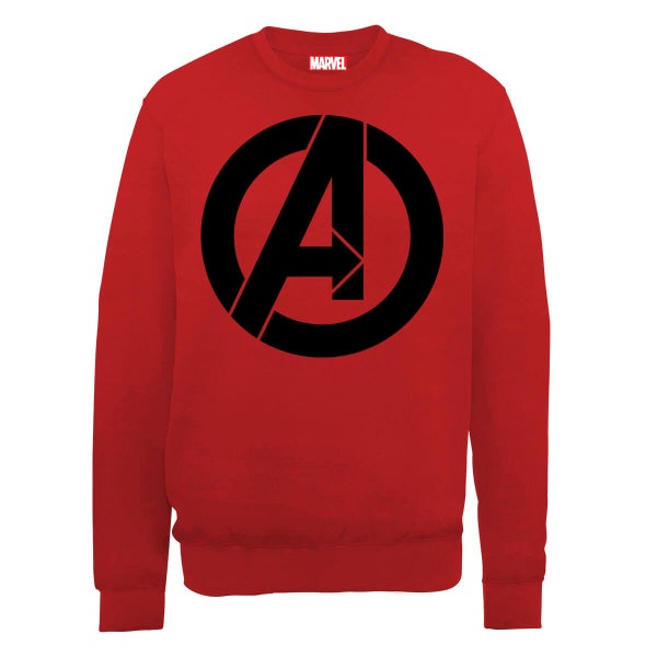 Marvel Avengers Assemble Zwart Logo Trui - Rood
