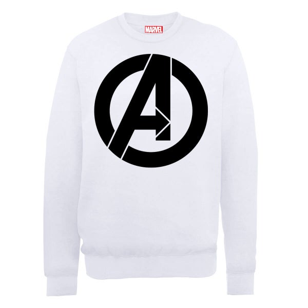 Marvel Avengers Assemble Zwart Logo Trui - Wit