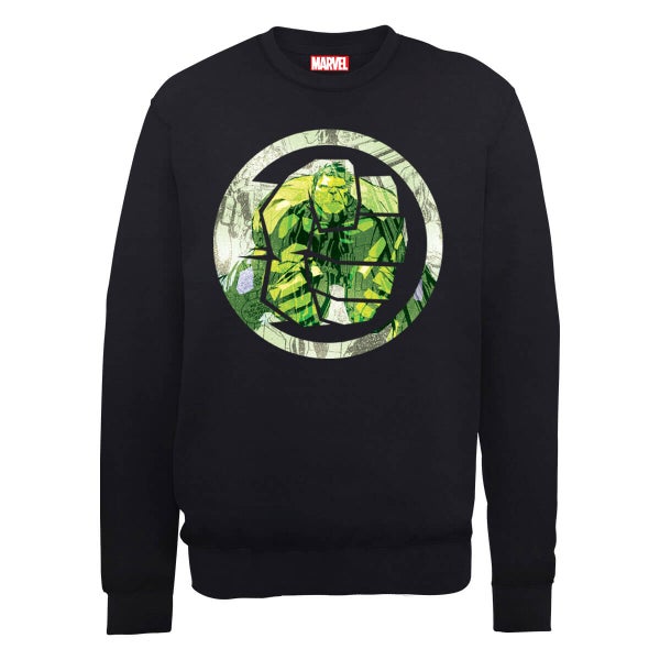 Marvel Avengers Assemble Hulk Montage Sweatshirt - Black