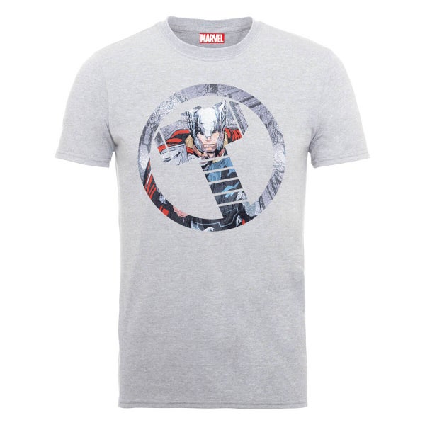 Marvel Avengers Assemble Thor Montage T-Shirt - Grey