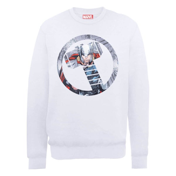 Marvel Avengers Assemble Hulk Montage Sweatshirt - White