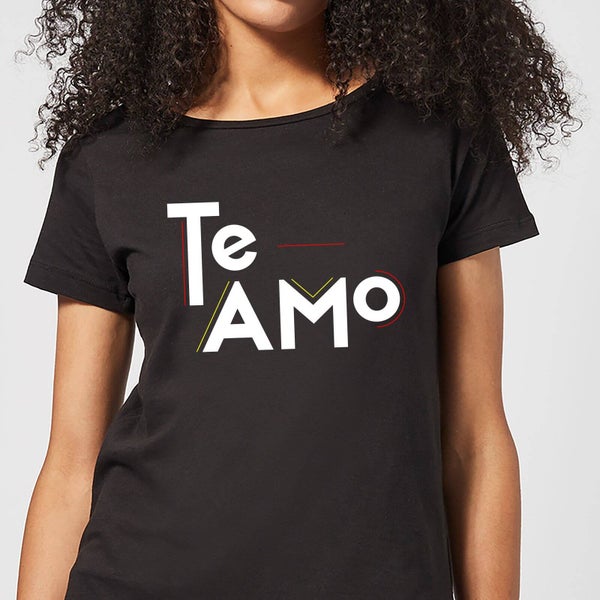 Te Amo Block Women's T-Shirt - Black