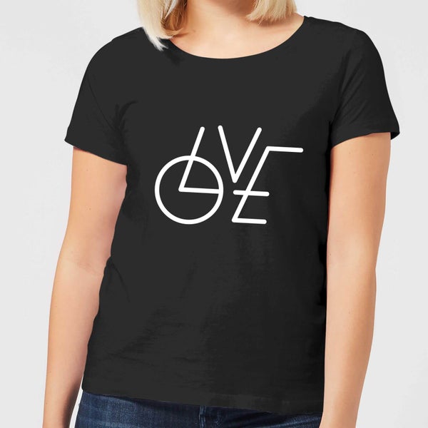 LOVE Modern Dames T-shirt - Zwart