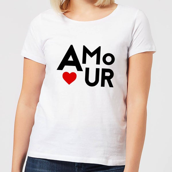 T-Shirt Femme Amour - Blanc