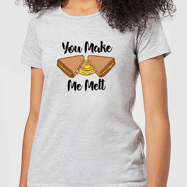 T-Shirt Femme You Make Me Melt - Gris