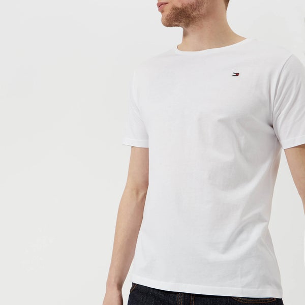 Tommy Hilfiger Men's Flag Logo T-Shirt - Bright White