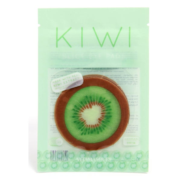 Vitamasques Kiwi Fruit Slice Pads -silmälaput, 8 x 11g
