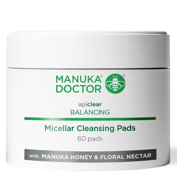 Очищающие мицеллярные диски Manuka Doctor Apiclear Balancing Micellar Cleansing Pads (60 шт. в упаковке)