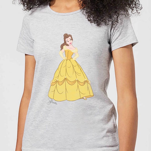 T-Shirt Femme Princesse Belle Classique - La Belle et la Bête (Disney) - Gris