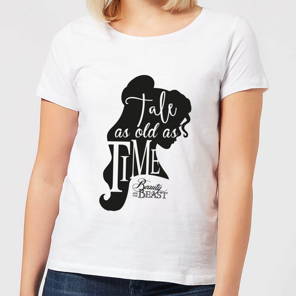 T-Shirt Femme Princesse Belle Histoire Éternelle - La Belle et la Bête (Disney) - Blanc