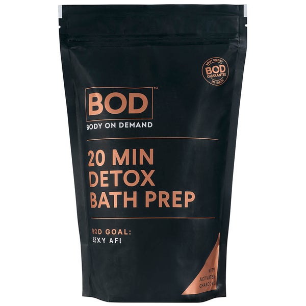Соль для ванны для детоксикации кожи за 20 минут с древесным углем BOD 20min Detox Bath Prep — Charcoal 1 кг