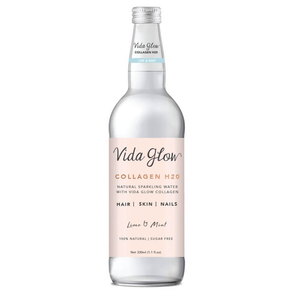 Vida Glow Collagen Sparkling Water - Lime and Mint 330ml