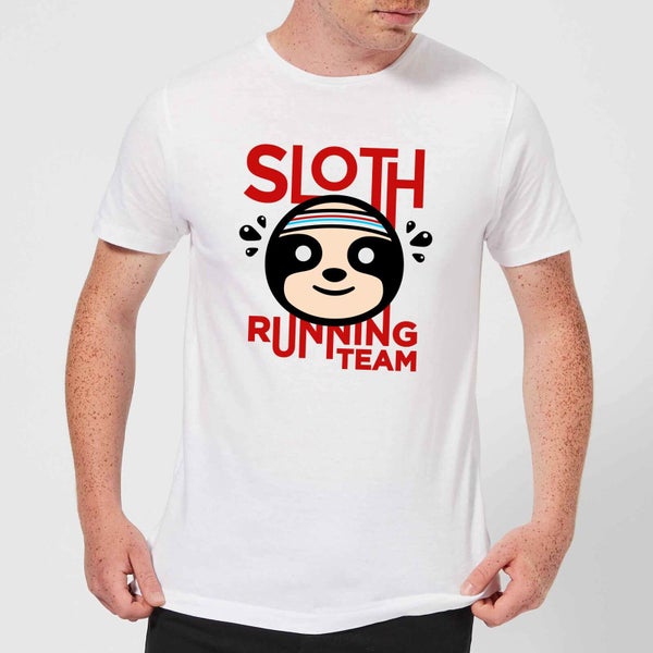 Sloth Running Team T-shirt - Wit