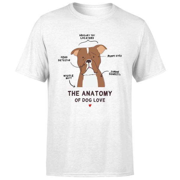 The Anatomy Of Dog Love T-Shirt - White