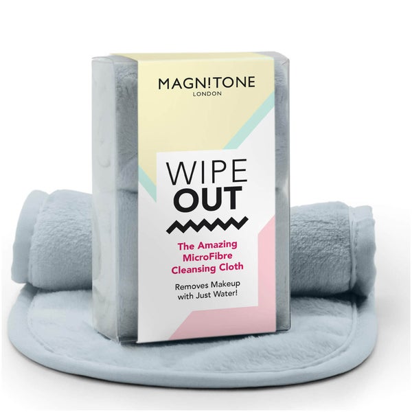 Magnitone London WipeOut! 神奇微纖維卸妝潔膚巾 灰（x 2）