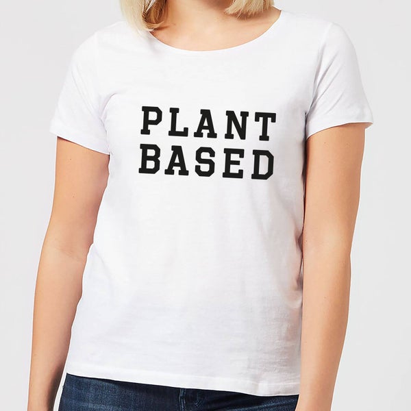 Plant Based Dames T-shirt - Wit