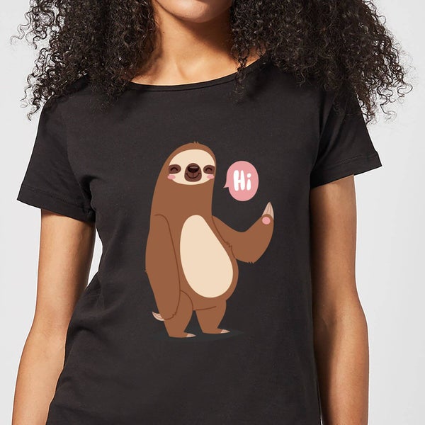 Sloth Hi Women's T-Shirt - Black