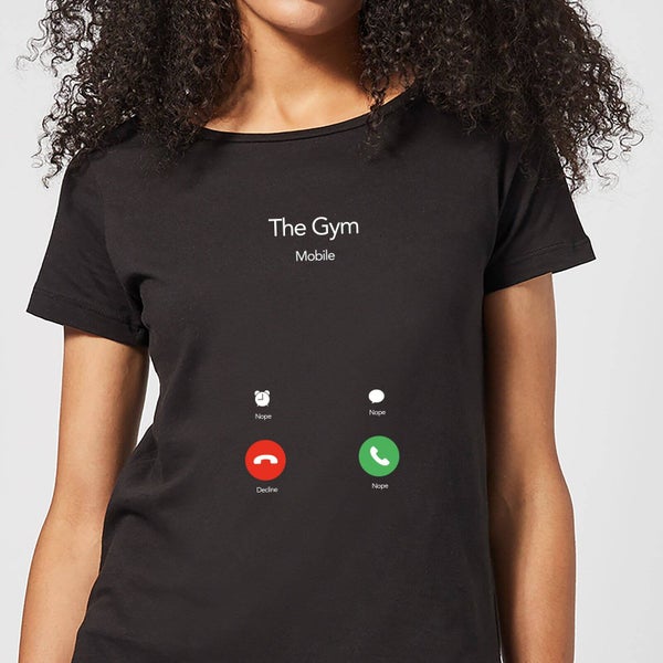 Gym Calling Dames T-shirt - Zwart