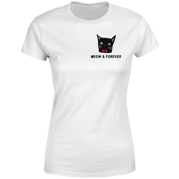Meow & Forever Dames T-shirt - Wit