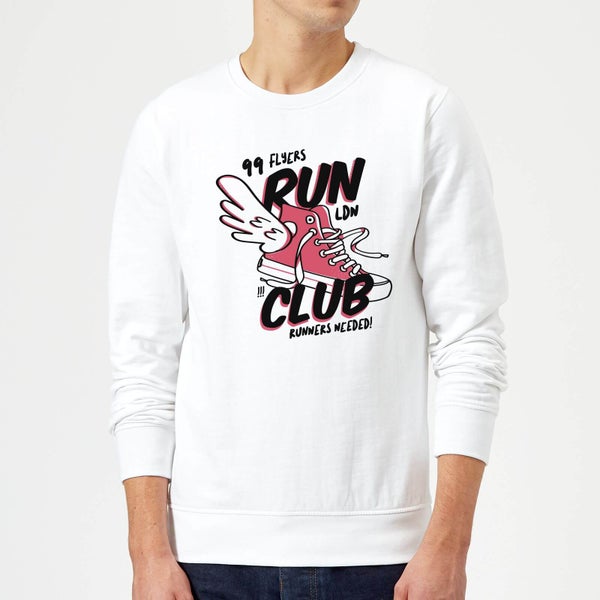 Sweat Homme RUN CLUB 99 - Blanc