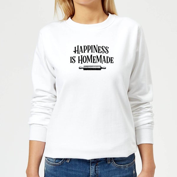 Sweat Femme Happiness Is Homemade - Blanc