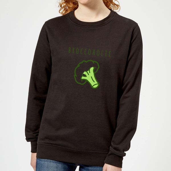 Broccoholic Women's Sweatshirt - Black