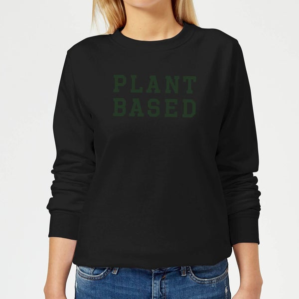 Plant Based Women's Sweatshirt - Black