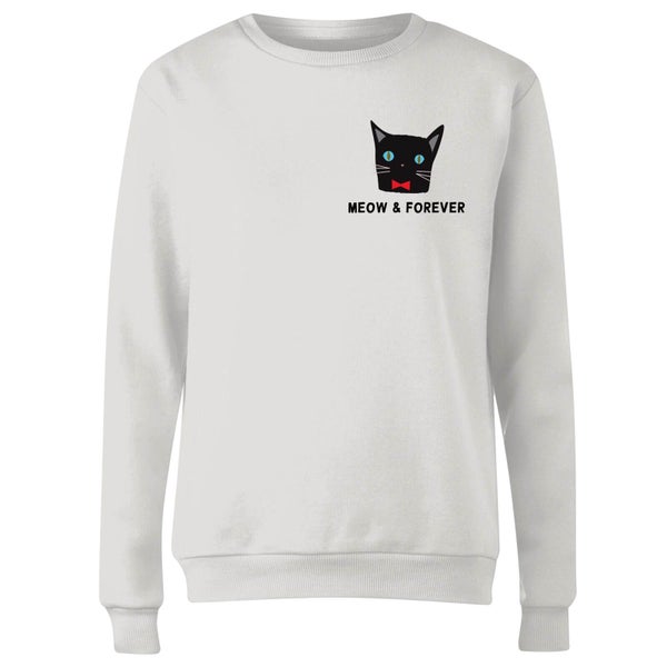 Sweat Femme Meow & Forever - Blanc