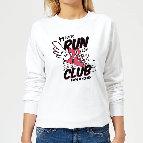 Run Club 99 Dames Trui - Wit