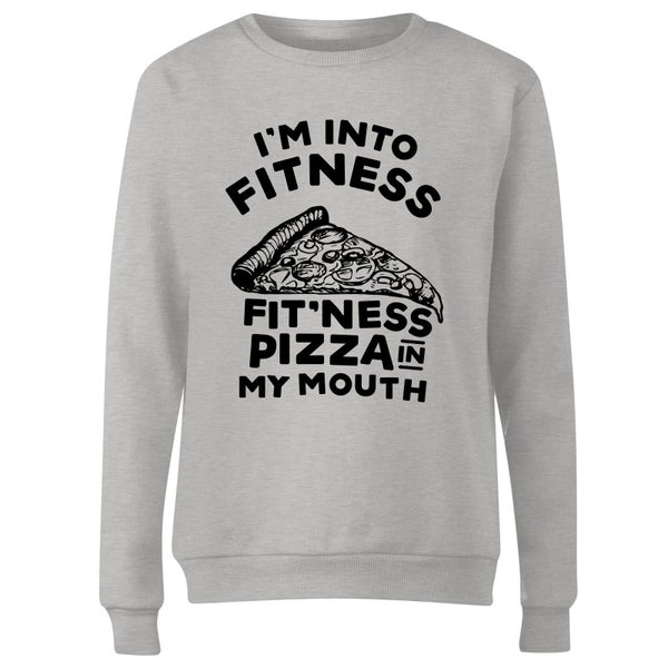 Fitness Pizza Women's Sweatshirt - Grey