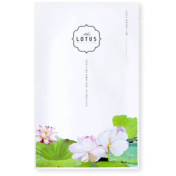 The Lotus チェジュ スージング＆ホワイトニング マスク (ステップ 2)