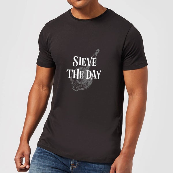 T-Shirt Homme Sieve The Day - Noir