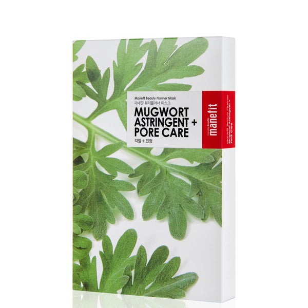Manefit Beauty Planner Mugwort Astringent + Pore Care Mask (Box of 5)