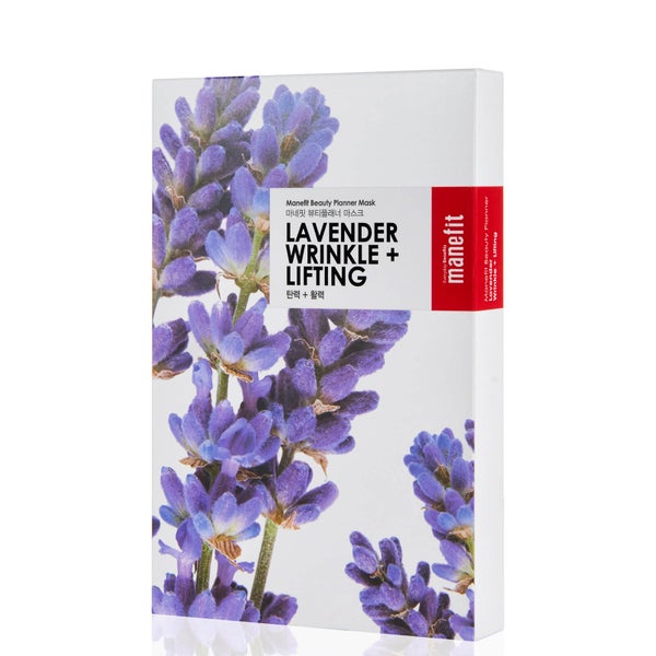 Máscara Antirrugas + Lifting Beauty Planner Lavender da Manefit (Caixa de 5)