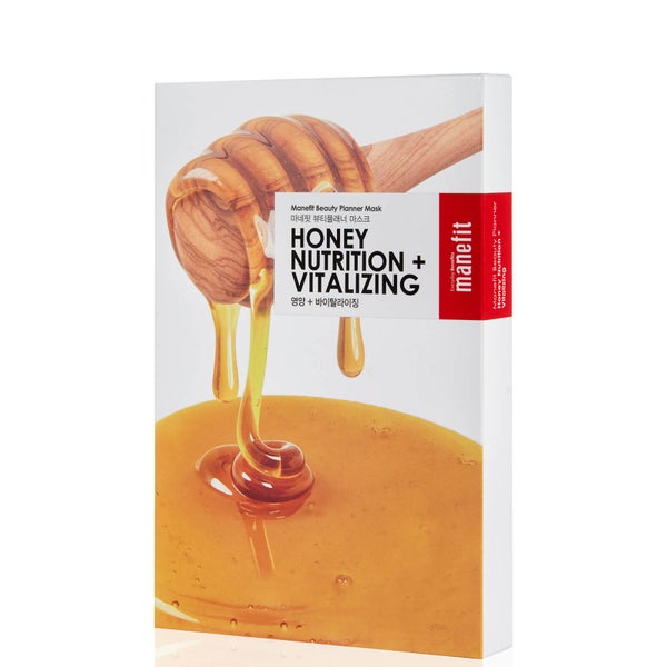Тканевая маска с медом Manefit Beauty Planner Honey Nutrition + Revitalizing Mask (упаковка из 5 шт.)
