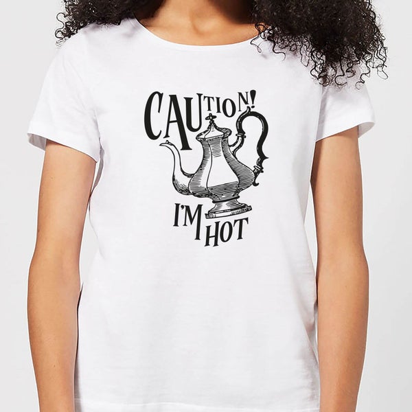 Caution! I'm Hot Women's T-Shirt - White